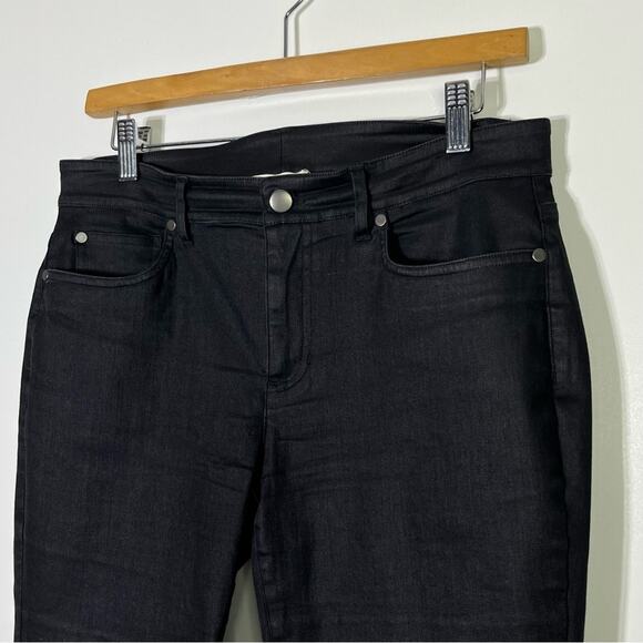 Eileen Fisher Black Straight Leg Jeans Size 6 EUC - Picture 3 of 6